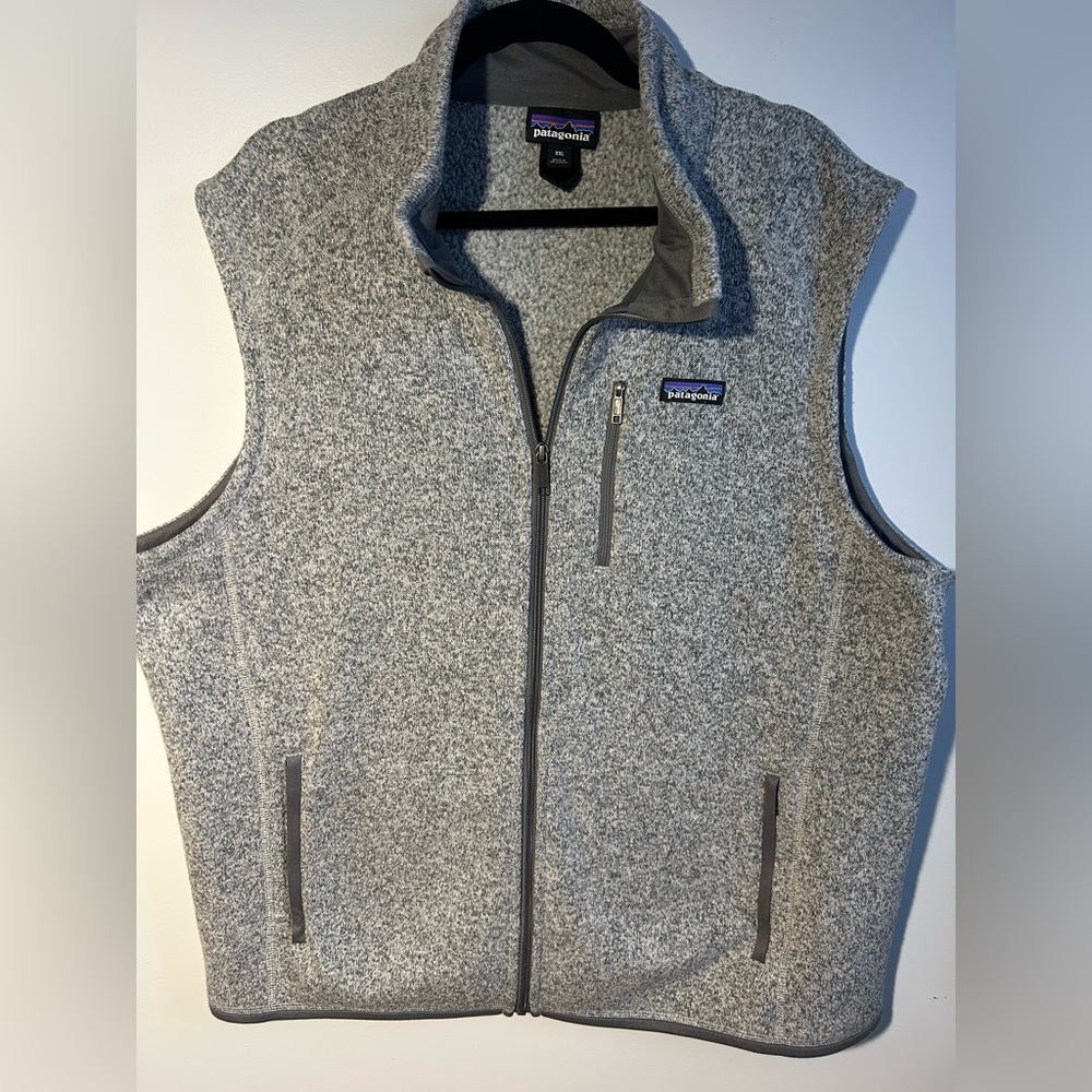 Patagonia Heather Gray Fleece Vest 2XL